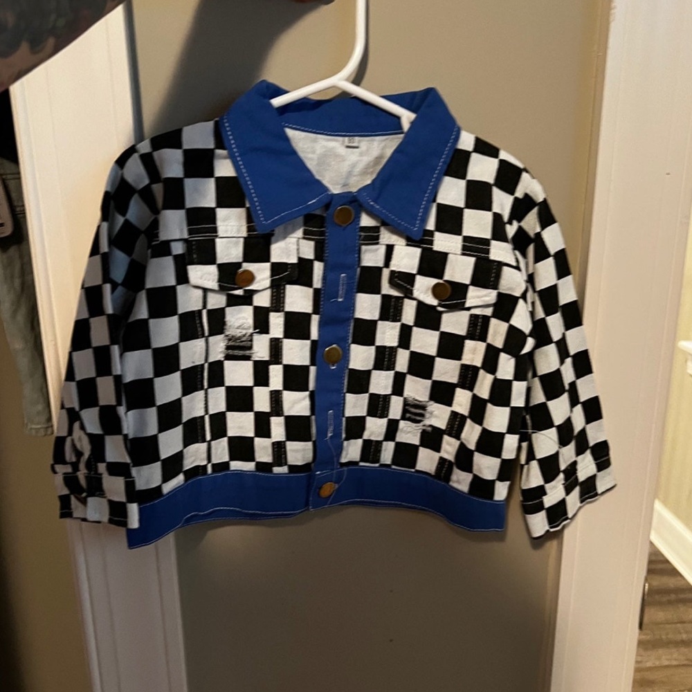 Plaid Infant Jean Jacket